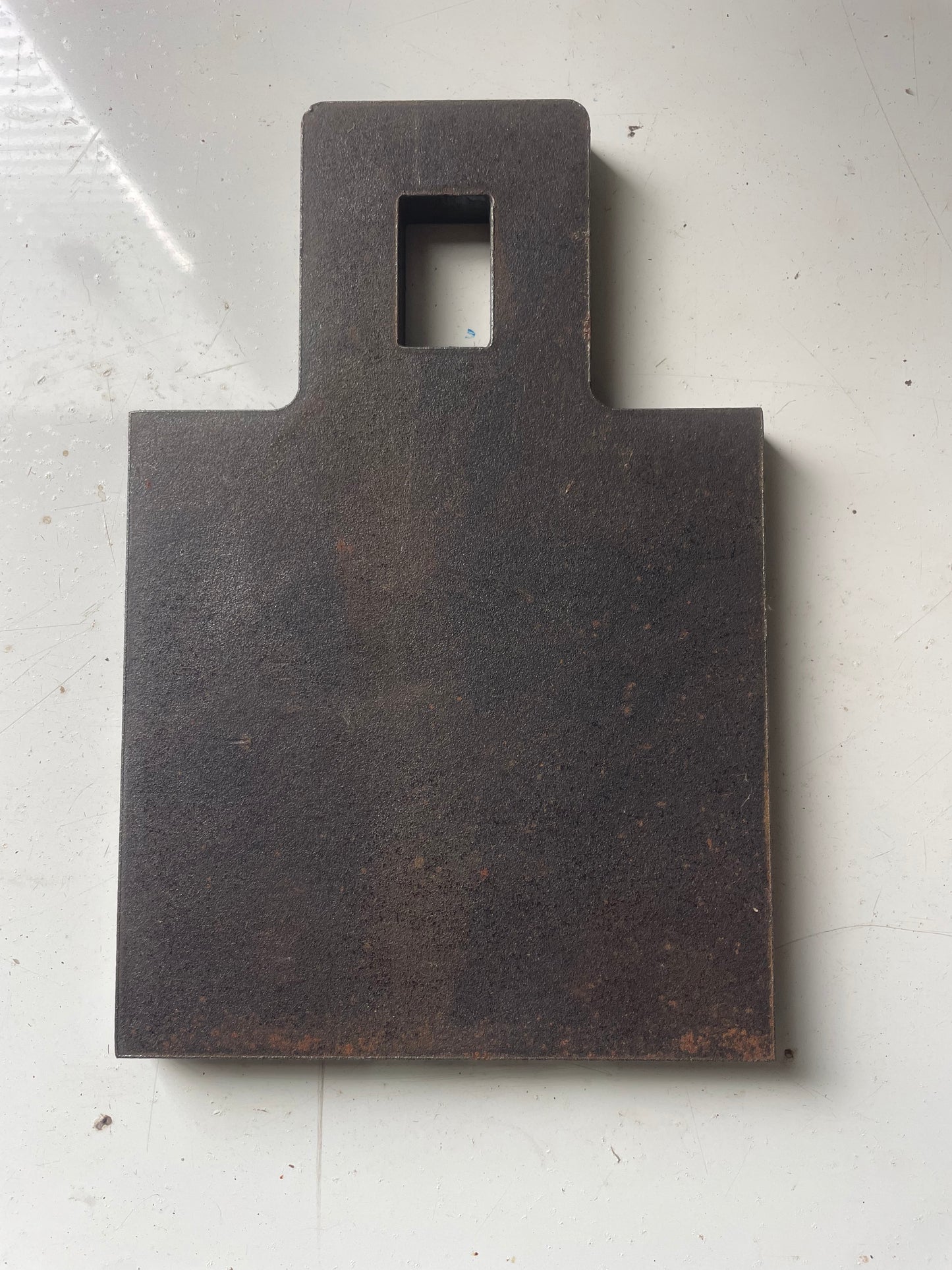 5 Inch Square Gong Centrefire AR500 12mm