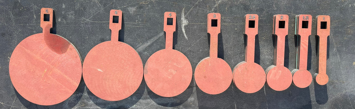 PRS Rimfire 22 Australia Standard Target Pack 12 Stands 650mm